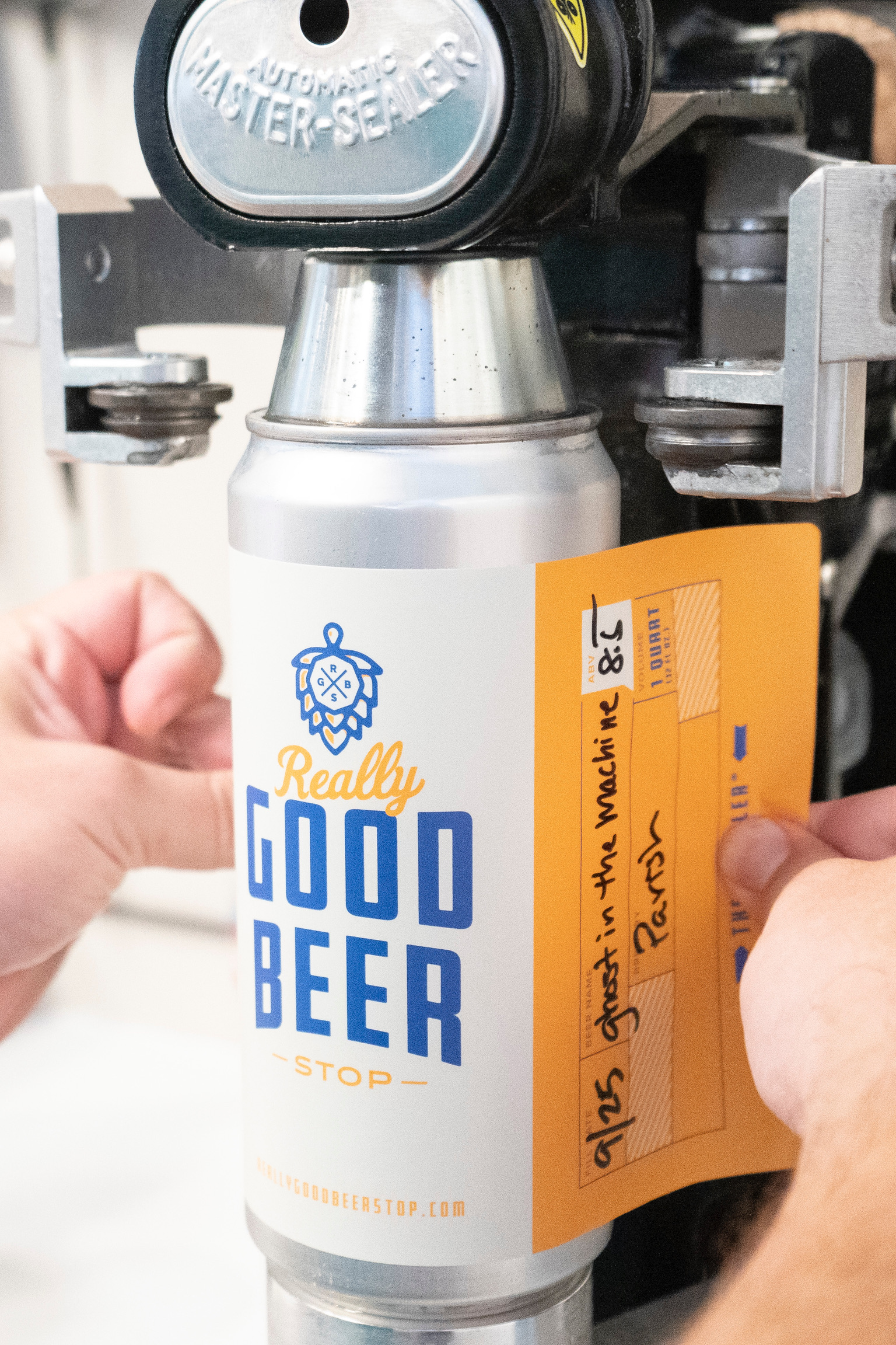Really Good Beer Stop Crowler